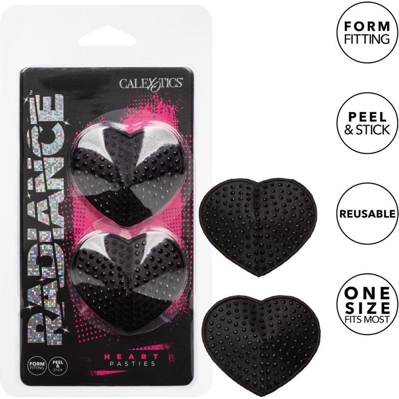 Lingerie - Calexotics - Ensemble de cache-mamelons Coeur Sensations Plus Sensations plus