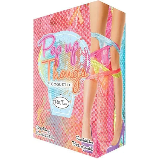 Lingerie Coquette - Sous-vêtement - Coffret Pop-Up Thong  4 Paquets Coquette Sensations plus