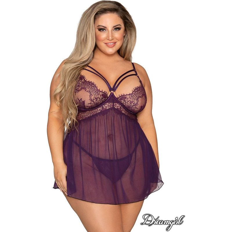 Lingerie Dreamgirl - Babydoll 12467 Dreamgirl Sensations plus