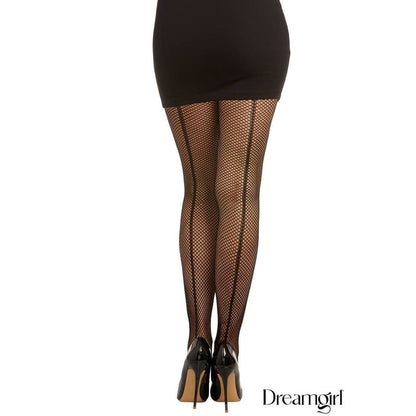 Lingerie Dreamgirl - Bas Collant Fishnet 0011 Dreamgirl Sensations plus