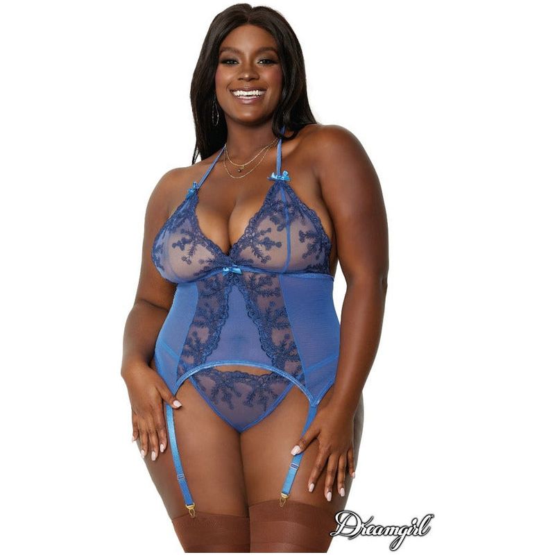 Lingerie Dreamgirl - Bustier Floral 12957 Dreamgirl Sensations plus