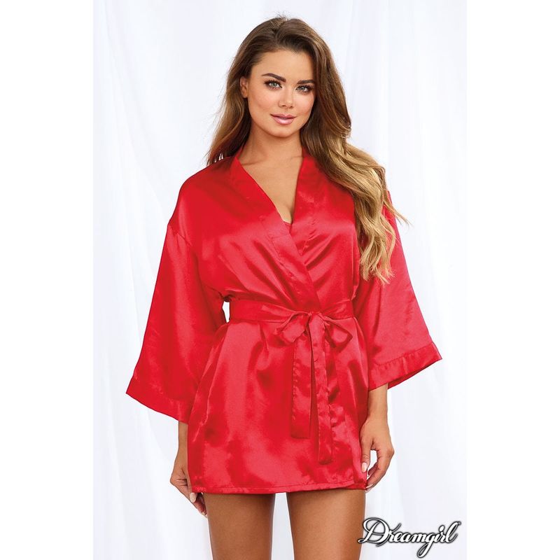 Lingerie Dreamgirl - Ensemble Peignoir et Babydoll en Satin 3717 Sensations Plus Sensations plus