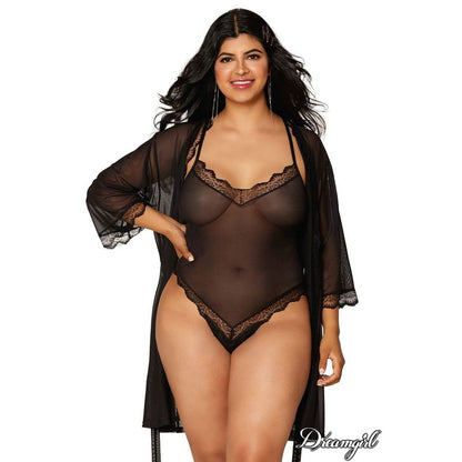 Lingerie Dreamgirl - Ensemble Peignoir et Teddy 12652 Dreamgirl Sensations plus