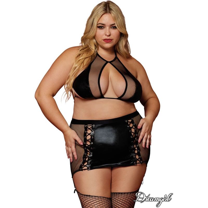 Lingerie Dreamgirl - Ensemble Simili-Cuir 13290 Sensations Plus Sensations plus