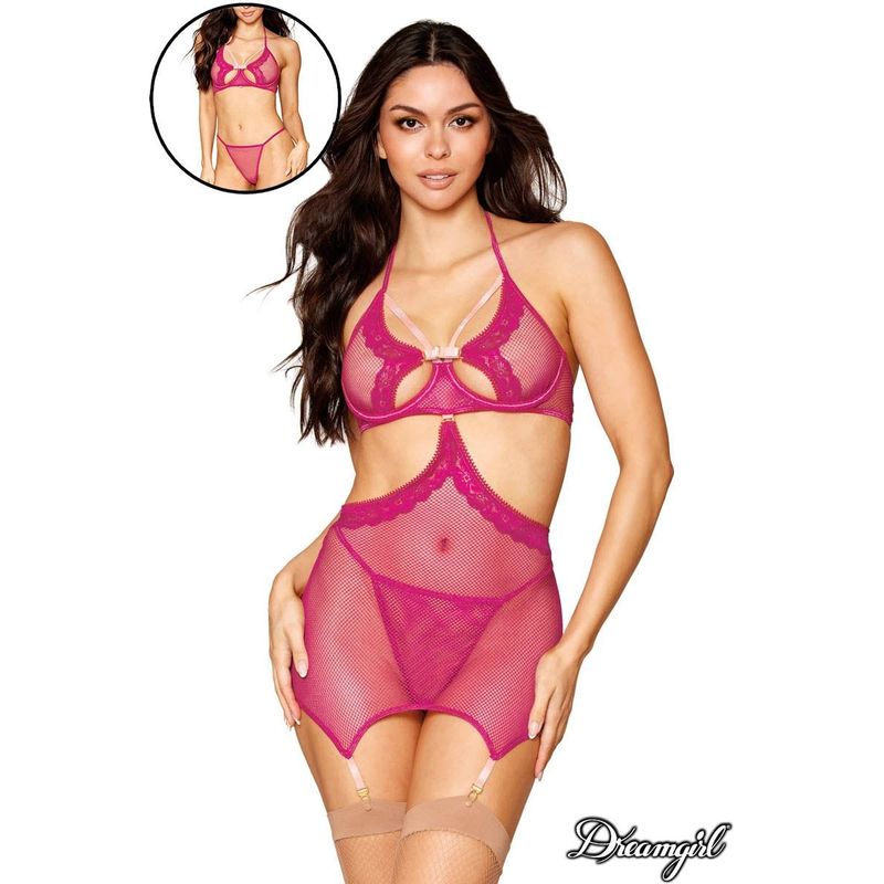 Lingerie Dreamgirl - Guêpière en filet 13275 Sensations Plus Sensations plus