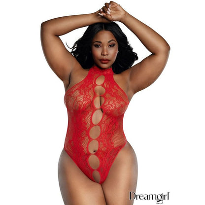 Lingerie Dreamgirl - Teddy en filet avec ouverture 13935 Dreamgirl Sensations plus