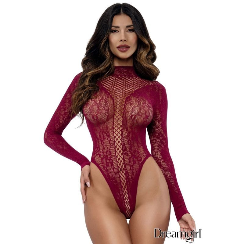 Lingerie Dreamgirl - Teddy manche longue 14107 Dreamgirl Sensations plus