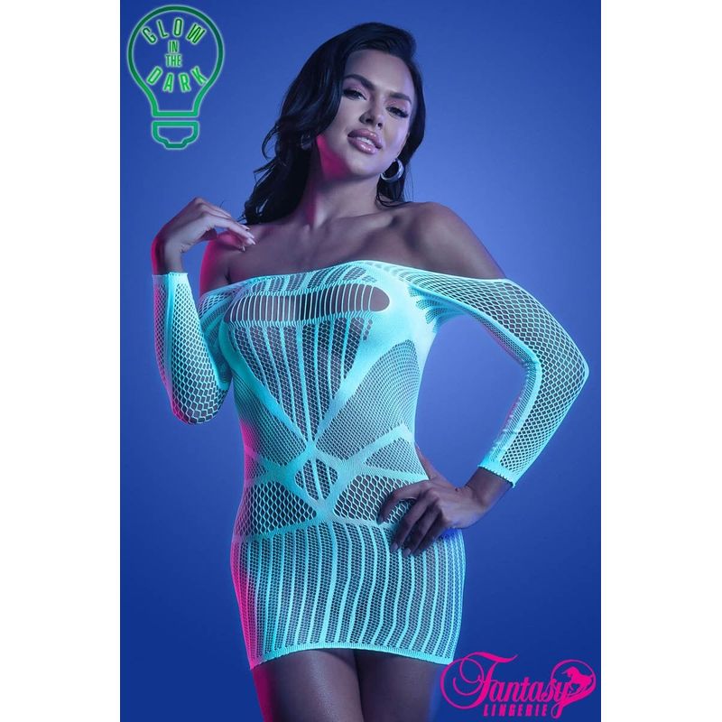 Lingerie Fantasy - Glow - Robe sexy manche longue 2134 Sensations Plus Sensations plus