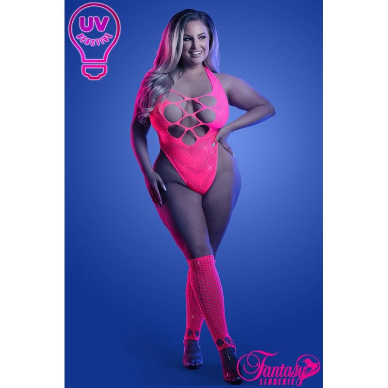 Lingerie Fantasy - Glow - Teddy avec rhinestone 2 Pc. 2139 Sensations Plus Sensations plus