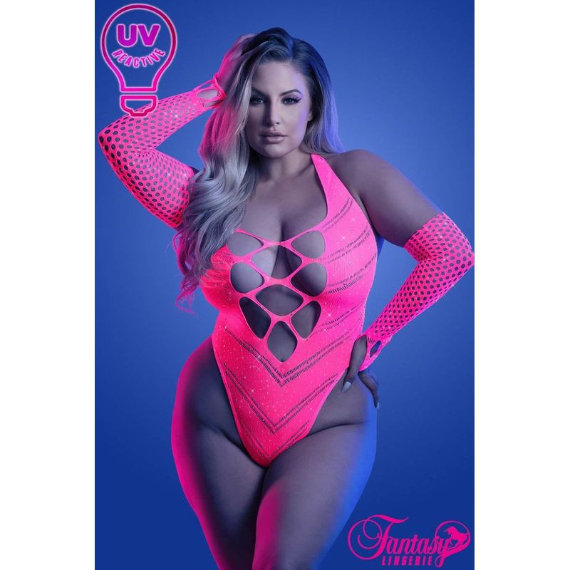 Lingerie Fantasy - Glow - Teddy avec rhinestone 2 Pc. 2139 Sensations Plus Sensations plus