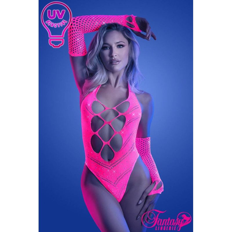 Lingerie Fantasy - Glow - Teddy avec rhinestone 2 Pc. 2139 Sensations Plus Sensations plus