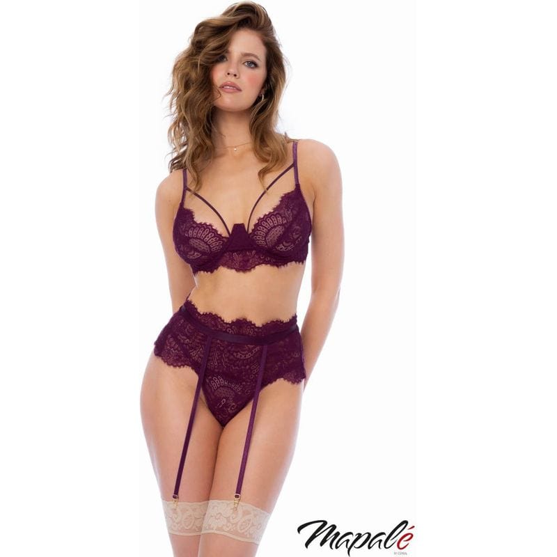 Lingerie Mapalé - Ensemble de dentelle 3 pc 8866 Mapalé Sensations plus