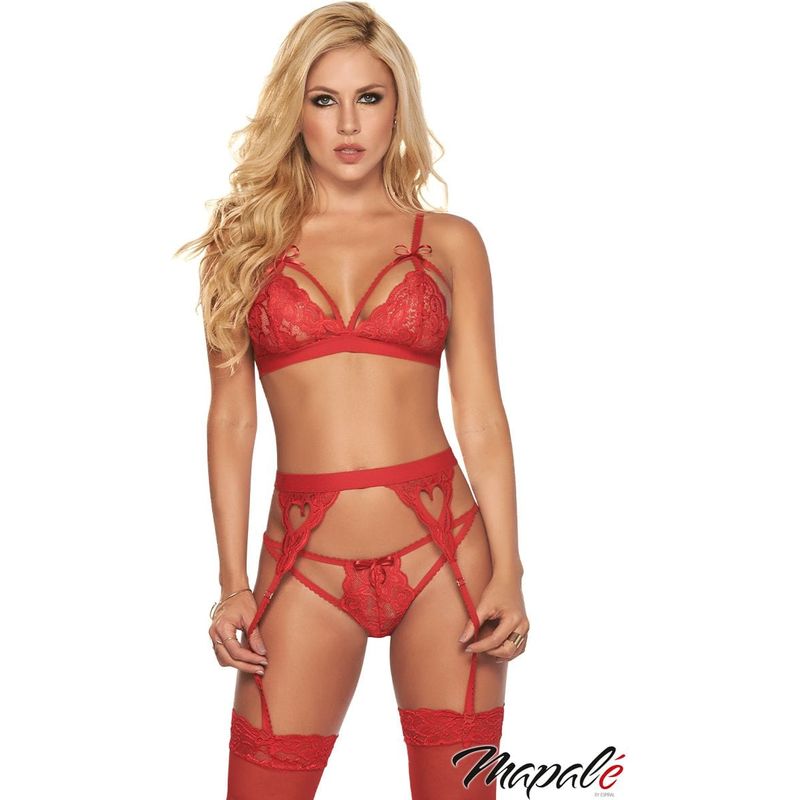 Lingerie Mapalé - Ensemble Dentelle 3PC - MA8221 Sensations Plus Sensations plus
