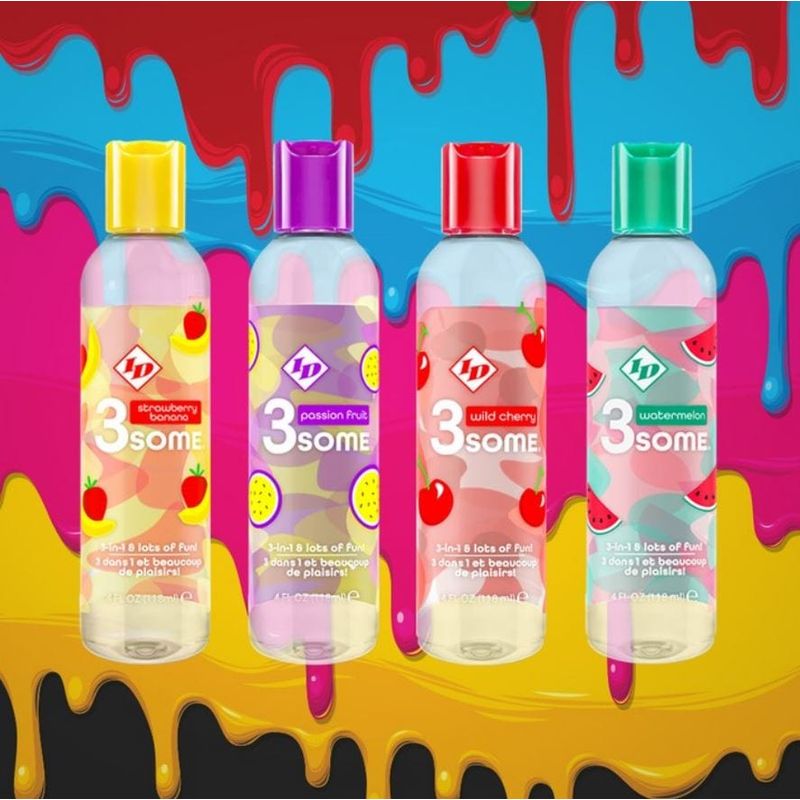 Lubrifiant à Base D'eau - ID Lubricants - 3 Some - Saveurs ID Lubricants Sensations plus