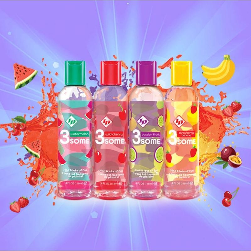 Lubrifiant à Base D'eau - ID Lubricants - 3 Some - Saveurs ID Lubricants Sensations plus