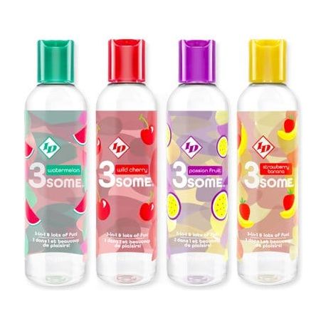 Lubrifiant à Base D'eau - ID Lubricants - 3 Some - Saveurs ID Lubricants Sensations plus