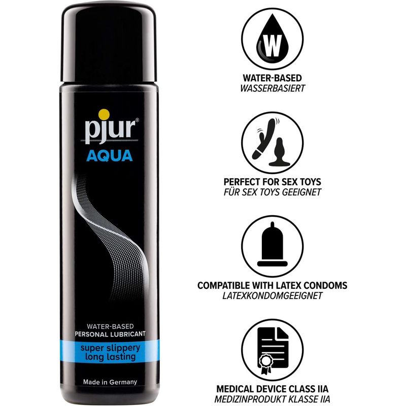 Lubrifiant à Base D'eau - Pjur - Aqua Natural 100ml Pjur Sensations plus