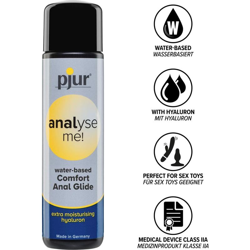 Lubrifiant Anal à Base D'eau - Pjur - Analyse me! 100ml Pjur Sensations plus