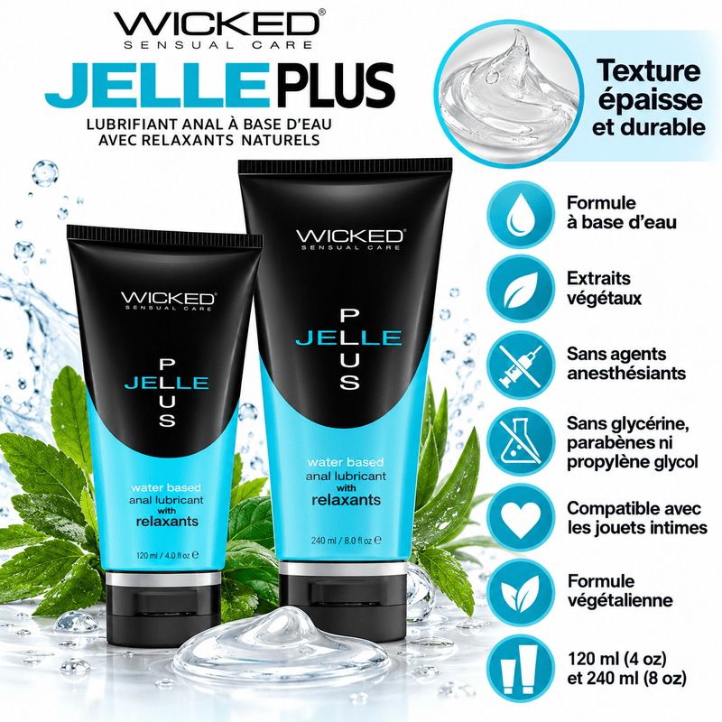 Lubrifiant anal avec relaxants - Jelle Plus | Wicked Sensual Care Wicked Sensual Care Sensations plus