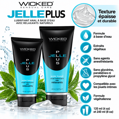 Lubrifiant anal avec relaxants - Jelle Plus | Wicked Sensual Care Wicked Sensual Care Sensations plus