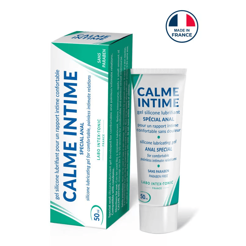 Lubrifiant Anal Désensibilisant Silicone - Calme Intime | Effet Apaisant & Longue Durée Labo Intext-Tonic Sensations plus