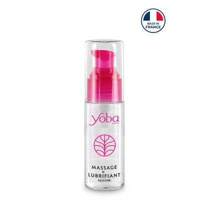 Lubrifiant en Silicone - Yoba 2 en 1 | Lubrifiant Intime & Gel de Massage Longue Durée Yoba Paris Sensations plus