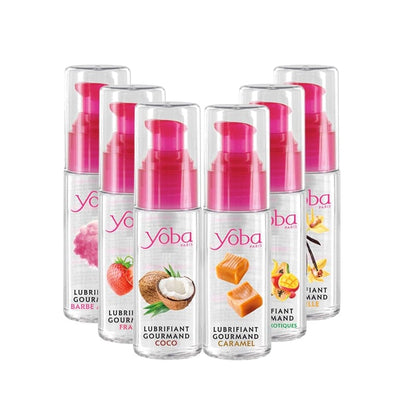 Lubrifiant Gourmand à Saveur - Yoba Paris 50 ml | 6 Petit Plaisir Kissable & Comestible Yoba Paris Sensations plus