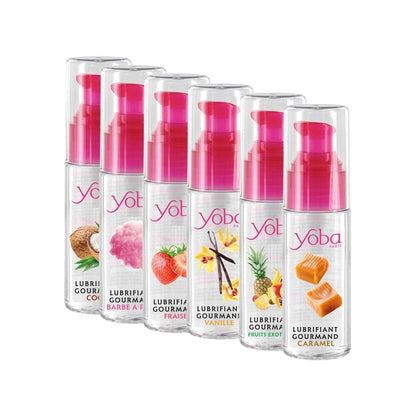 Lubrifiant Gourmand à Saveur - Yoba Paris 50 ml | 6 Petit Plaisir Kissable & Comestible Yoba Paris Sensations plus