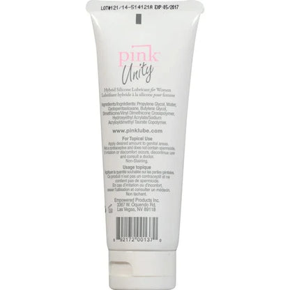 Lubrifiant Hybride - Pink Unity 3.3 oz | Longue Durée & Hypoallergénique Empowered Products Sensations plus