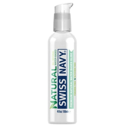Lubrifiant intime à Base d’Eau - All Natural Swiss Navy | Naturel Premium de 4 oz Swiss Navy Sensations plus