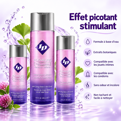 Lubrifiant Intime à Base d’Eau avec Effet - Pleasure | ID Lubricants ID Lubricants Sensations plus