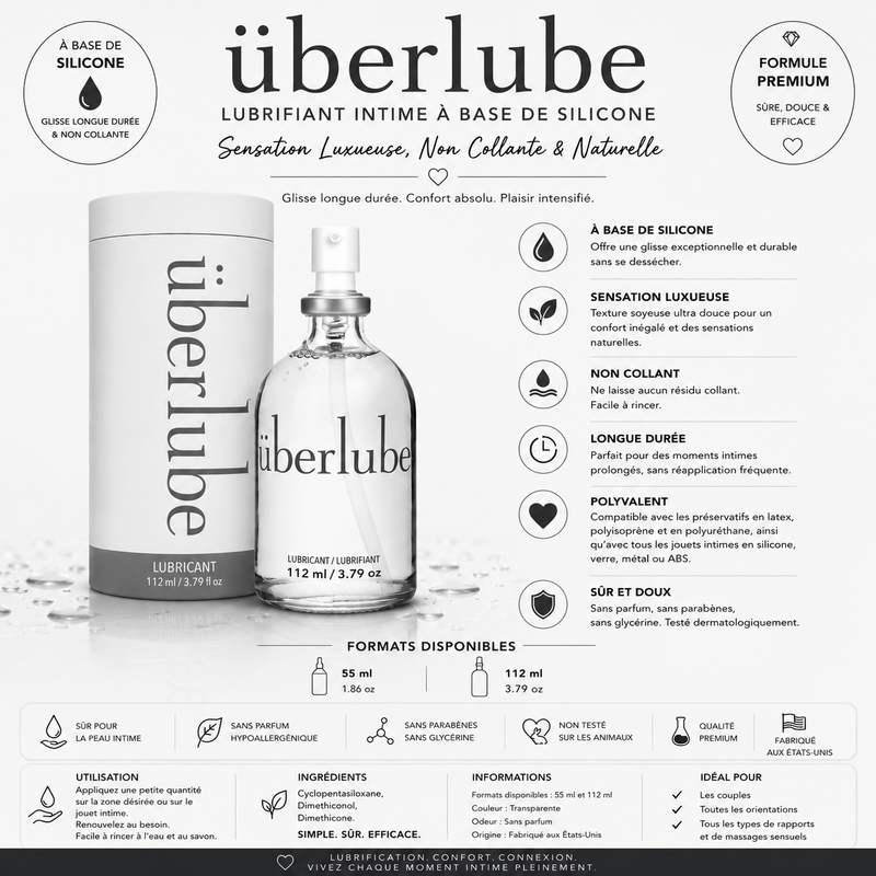 Lubrifiant Intime à Base de Silicone - Uberlube | Premium & Vitamine E UberLube Sensations plus