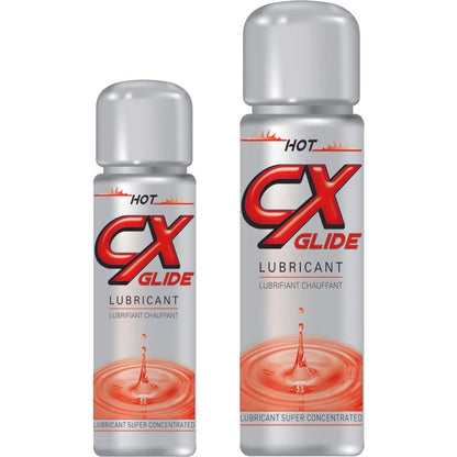 Lubrifiants intimes avec effets - CX Glide Hot | Sensation de Chaleur Excitante CX Glide Sensations plus