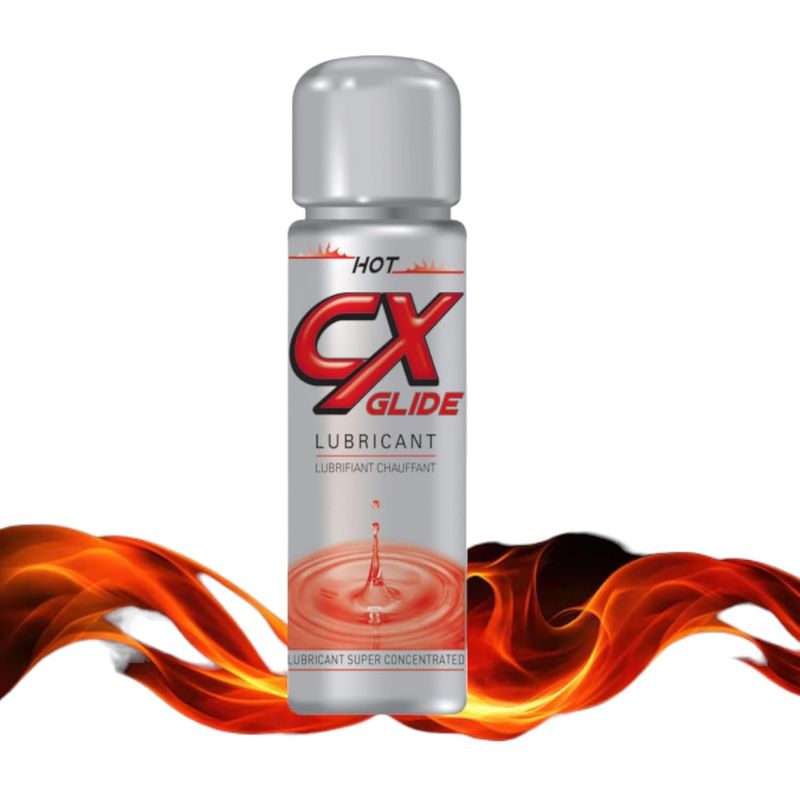 Lubrifiants intimes avec effets - CX Glide Hot | Sensation de Chaleur Excitante CX Glide Sensations plus