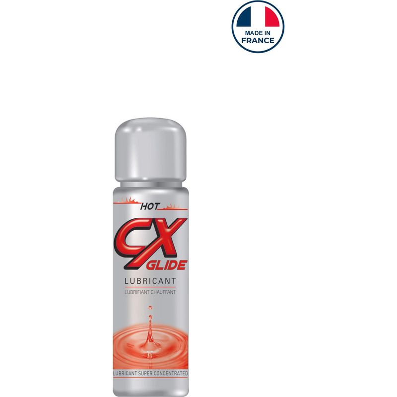 Lubrifiants intimes avec effets - CX Glide Hot | Sensation de Chaleur Excitante CX Glide Sensations plus