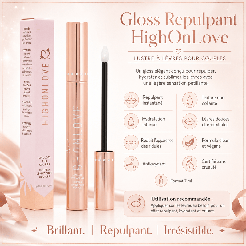 Lustre à Lèvres pour Couples - Gloss Repulpant | HighOnLove HighOnLove Sensations plus
