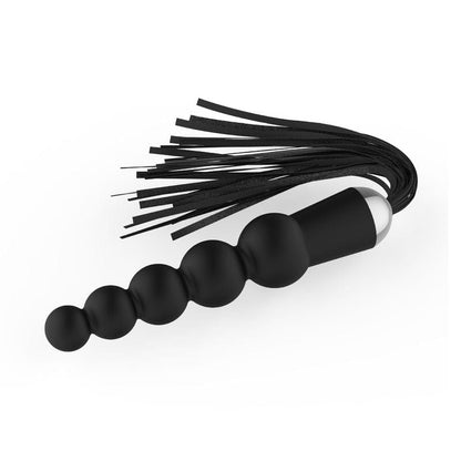 Martinet BDSM 2 en 1 - Fetish Tentation | Manche en Chapelet Anal & Similicuir FetishTentation Sensations plus