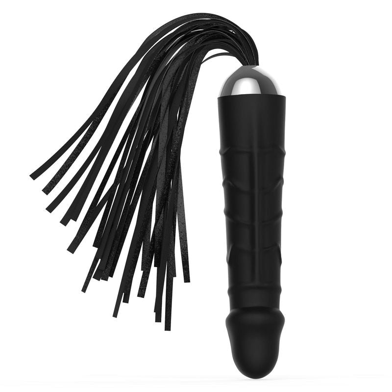 Martinet BDSM 2 en 1 - FetishTentation | Manche Dildo Réaliste & Similicuir FetishTentation Sensations plus