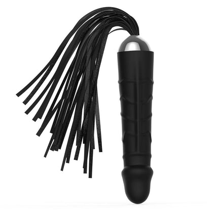 Martinet BDSM 2 en 1 - FetishTentation | Manche Dildo Réaliste & Similicuir FetishTentation Sensations plus