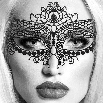 Masque de Luxe pour les Yeux – Lace Eye-Mask Queen | Élégance & Séduction Ouch! B&W Sensations plus