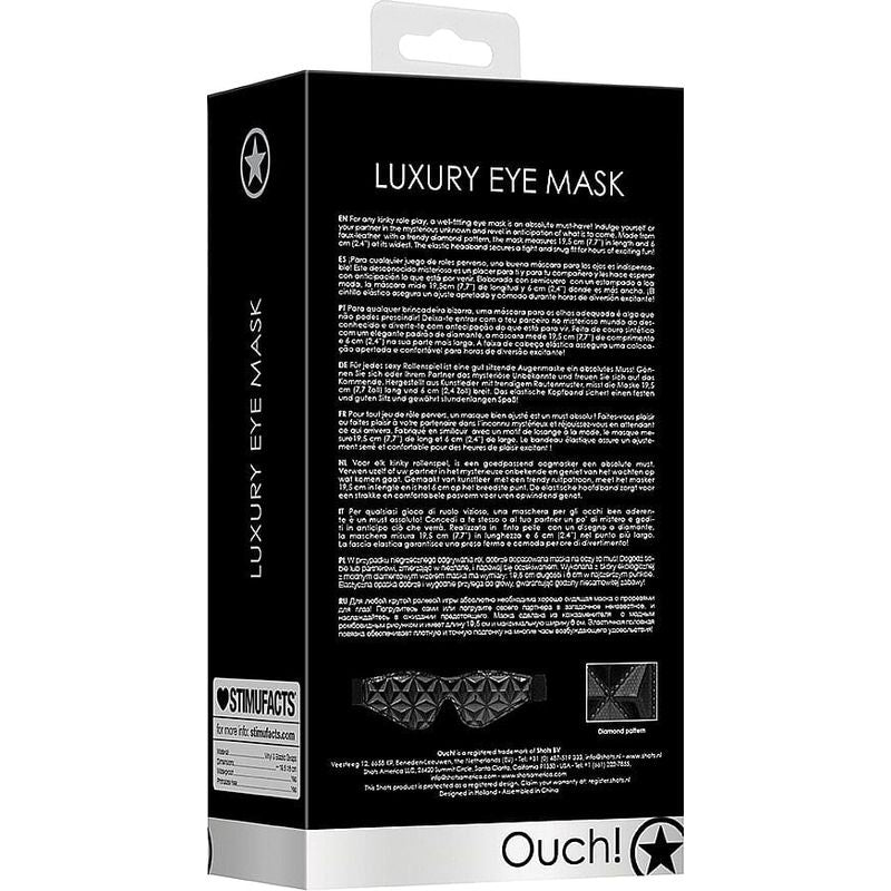 Masque de Luxe pour les Yeux – Luxury Eye Mask | Érotisme & Sensuel Ouch! Luxury Sensations plus