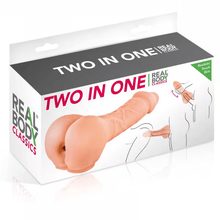 Masturbateur 2 en 1 - Real Body Two in One | Gaine Réaliste à Pénis & Prolonge Jusqu’à 5 cm Real Body Sensations plus