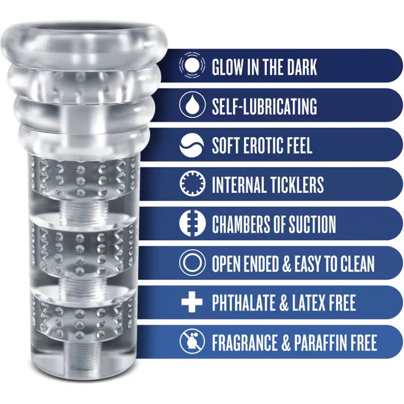 Masturbateur Auto-Lubrifiant - Blush - Rize - Luz Glow in The Dark Blush Novelties Sensations plus