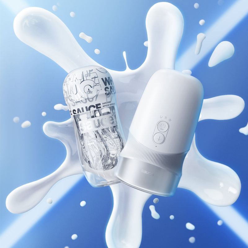 Masturbateur Automatique Masculin Extra Sauce | Rotation & Succion Cyberskin Sensations plus