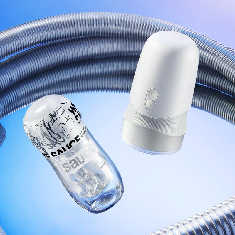 Masturbateur Automatique Masculin Extra Sauce | Rotation & Succion Cyberskin Sensations plus