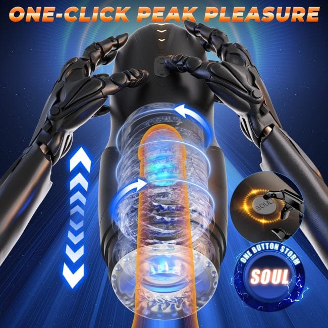 Masturbateur Automatique Masculin Le GalaxyVoy | Rotation et Va-et-vient Sensations Plus Sensations plus