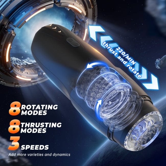 Masturbateur Automatique Masculin Le GalaxyVoy | Rotation et Va-et-vient Sensations Plus Sensations plus