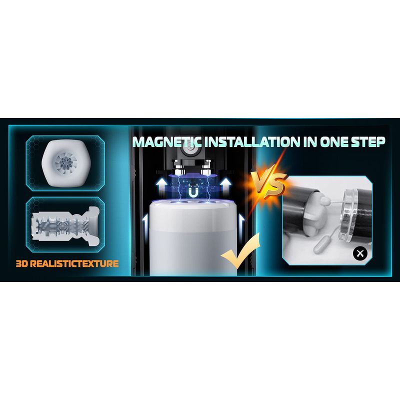 Masturbateur Automatique Masculin Le Titan | Performant et Puissant Sensations Plus Sensations plus