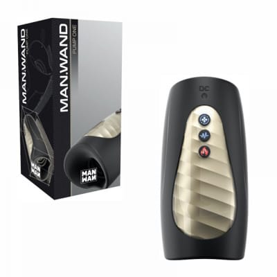 Masturbateur Chauffant - Man.Wand Pump One | 3 Modes de Succion & 7 de Vibration Man.Wand Sensations plus