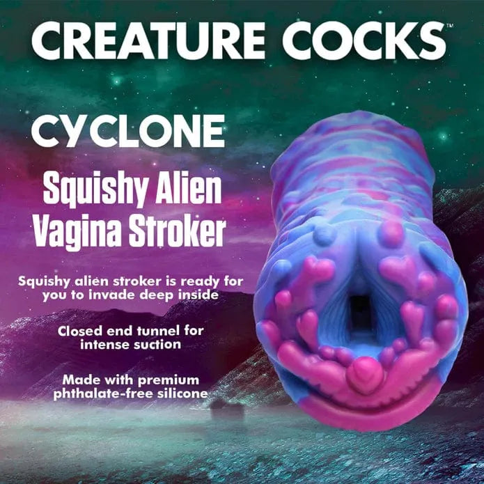 Masturbateur - Creature Cocks - Cyclone Squishy Alien Vagina Stroker Creature Cocks Sensations plus